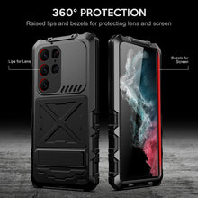 Load image into Gallery viewer, For Samsung Galaxy S23 Ultra Case Heavy Duty Protection Armor Metal Aluminum Phone Case for Samsung Galaxy S23 Shockproof Cover
