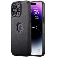 Load image into Gallery viewer, For iPhone 14 Pro Max 14 Plus 2022 5G Case Slim PU Leather Logo Hole Soft Silicone Shockproof Back Cover for iPhone 14 Pro(6.1)