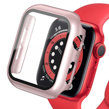 Load image into Gallery viewer, Glass+Cover For Apple Watch case iWatch 8 3 6 SE Screen Protector Apple watch series 7 Accessories
