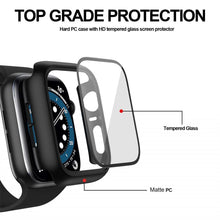 Load image into Gallery viewer, Glass+Cover For Apple Watch case iWatch 8 3 6 SE Screen Protector Apple watch series 7 Accessories