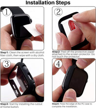 Load image into Gallery viewer, Glass+Cover For Apple Watch case iWatch 8 3 6 SE Screen Protector Apple watch series 7 Accessories