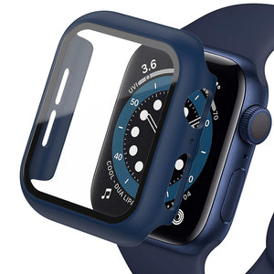 Glass+Cover For Apple Watch case iWatch 8 3 6 SE Screen Protector Apple watch series 7 Accessories