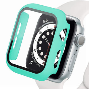 Glass+Cover For Apple Watch case iWatch 8 3 6 SE Screen Protector Apple watch series 7 Accessories