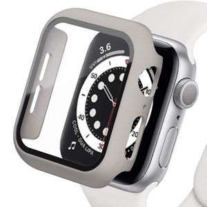 Glass+Cover For Apple Watch case iWatch 8 3 6 SE Screen Protector Apple watch series 7 Accessories