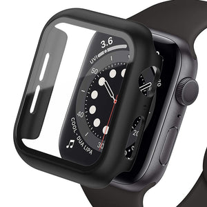 Glass+Cover For Apple Watch case iWatch 8 3 6 SE Screen Protector Apple watch series 7 Accessories