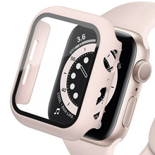 Load image into Gallery viewer, Glass+Cover For Apple Watch case iWatch 8 3 6 SE Screen Protector Apple watch series 7 Accessories