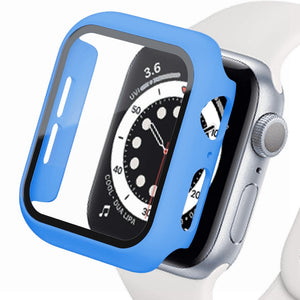 Glass+Cover For Apple Watch case iWatch 8 3 6 SE Screen Protector Apple watch series 7 Accessories