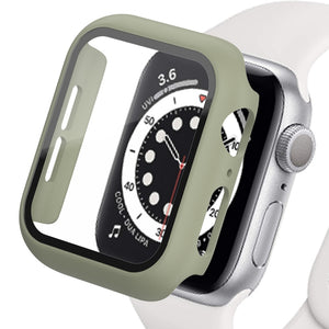 Glass+Cover For Apple Watch case iWatch 8 3 6 SE Screen Protector Apple watch series 7 Accessories