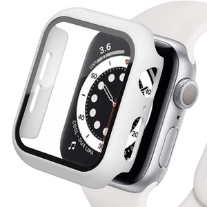 Glass+Cover For Apple Watch case iWatch 8 3 6 SE Screen Protector Apple watch series 7 Accessories