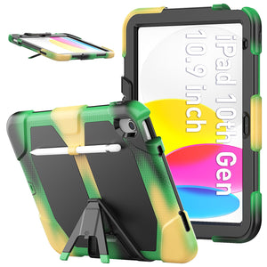 Kickstand Case for iPad 10th 2022 10.2inch  iPad 8th 7th Gen 2020 Mini 46 Shock Dirt Proof Silicone Rugged Stand Cover Hard Case