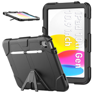 Kickstand Case for iPad 10th 2022 10.2inch  iPad 8th 7th Gen 2020 Mini 46 Shock Dirt Proof Silicone Rugged Stand Cover Hard Case