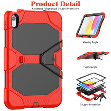 Load image into Gallery viewer, Kickstand Case for iPad 10th 2022 10.2inch  iPad 8th 7th Gen 2020 Mini 46 Shock Dirt Proof Silicone Rugged Stand Cover Hard Case