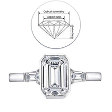 Load image into Gallery viewer, Luxury 925 Sterling Silver Cut Created Moissanite Jewelry Engagement RingsDiamond Wedding Ring  for Women Men Jewelry Wholesale
