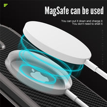 Load image into Gallery viewer, Mag for Safe for iPhone 13 12 11 Pro Max Mini Case Carbon Fiber Lens Protection Phone Case Ultra Thin Metal Bumpers Cover