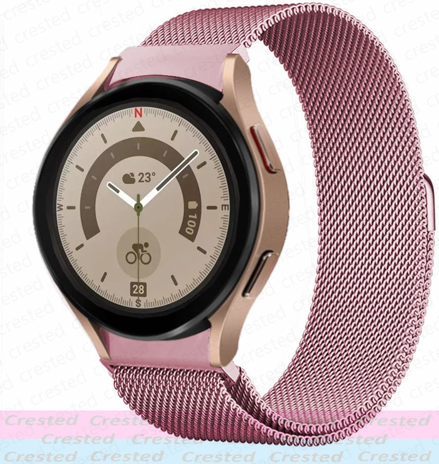 Milanese Strap For Samsung Galaxy Watch Classic No Gaps Metal Bracelet Watch Band