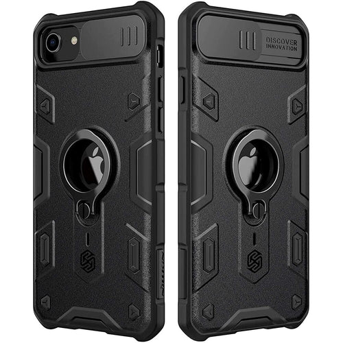 NILLKIN Slide Cover Case For Apple iPhone SE 2022/2020 Ring Stand Case for iPhone 7 8 designer Shockproof Case
