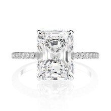 Load image into Gallery viewer, New Design Rectangular D Color Created Moissanite Luxury Wedding 925 Sterling Silver Jewelry Wholesale