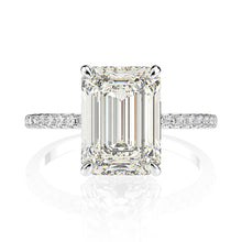 Load image into Gallery viewer, New Design Rectangular D Color Created Moissanite Luxury Wedding 925 Sterling Silver Jewelry Wholesale