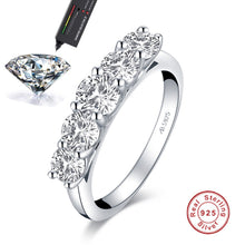 Load image into Gallery viewer, New Design Round D Color Pass Test Really Moissanite Luxury Wedding 925 Sterling Silver Jewelry Wholesale