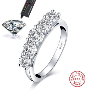 New Design Round D Color Pass Test Really Moissanite Luxury Wedding 925 Sterling Silver Jewelry Wholesale