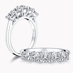 New Design Round D Color Pass Test Really Moissanite Luxury Wedding 925 Sterling Silver Jewelry Wholesale