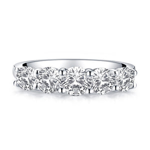 New Design Round D Color Pass Test Really Moissanite Luxury Wedding 925 Sterling Silver Jewelry Wholesale