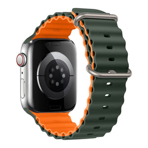 Ocean Strap for Apple Watch Ultra Band Silicone Bracelet iWatch Series 7 6 3 Se 8