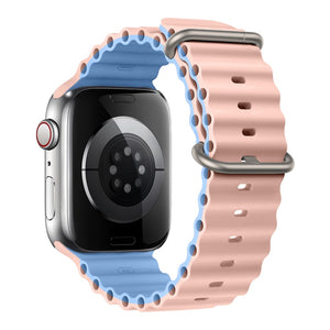 Ocean Strap for Apple Watch Ultra Band Silicone Bracelet iWatch Series 7 6 3 Se 8