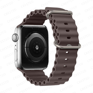 Ocean Strap for Apple Watch Ultra Band Silicone Bracelet iWatch Series 7 6 3 Se 8