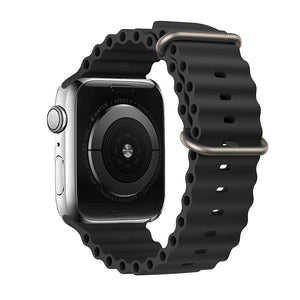 Ocean Strap for Apple Watch Ultra Band Silicone Bracelet iWatch Series 7 6 3 Se 8