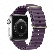 Load image into Gallery viewer, Ocean Strap for Apple Watch Ultra Band Silicone Bracelet iWatch Series 7 6 3 Se 8