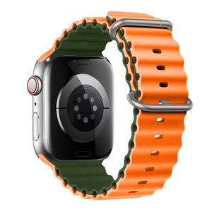 Ocean Strap for Apple Watch Ultra Band Silicone Bracelet iWatch Series 7 6 3 Se 8