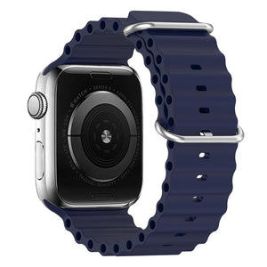 Ocean Strap for Apple Watch Ultra Band Silicone Bracelet iWatch Series 7 6 3 Se 8