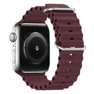 Ocean Strap for Apple Watch Ultra Band Silicone Bracelet iWatch Series 7 6 3 Se 8