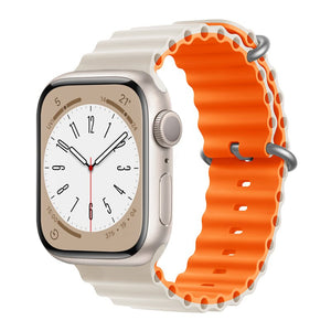 Ocean for Apple Watch Band Silicone Bracelet iWatch Series 7 6 3 Se Ultra 8 Strap