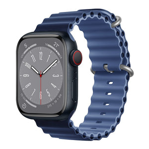 Ocean for Apple Watch Band Silicone Bracelet iWatch Series 7 6 3 Se Ultra 8 Strap