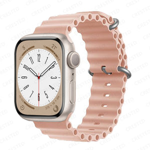 Ocean for Apple Watch Band Silicone Bracelet iWatch Series 7 6 3 Se Ultra 8 Strap