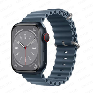 Ocean for Apple Watch Band Silicone Bracelet iWatch Series 7 6 3 Se Ultra 8 Strap