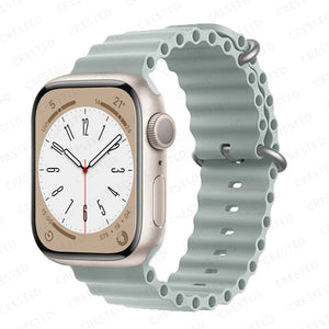 Ocean for Apple Watch Band Silicone Bracelet iWatch Series 7 6 3 Se Ultra 8 Strap