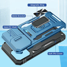Load image into Gallery viewer, Case for iPhone 14 Pro Max Case with Slide Camera Cover, 360° Magnetic Ring Kickstand Upgraded Military Grade Shockproof Case