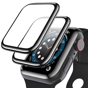 Screen Protector For Apple Watch series 7 8 Accessories Soft Glass 9D HD Full Film iWatch 6 5 3 se