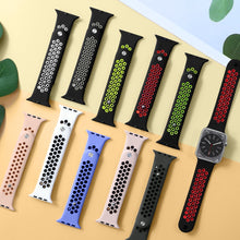 Load image into Gallery viewer, Two sections Silicone Strap For Apple Watch band Bracelet iWatch series 8 7 3 4 5 6 se Ultra