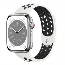 Load image into Gallery viewer, Two sections Silicone Strap For Apple Watch band Bracelet iWatch series 8 7 3 4 5 6 se Ultra