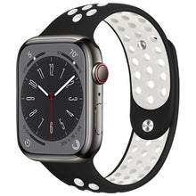 Load image into Gallery viewer, Two sections Silicone Strap For Apple Watch band Bracelet iWatch series 8 7 3 4 5 6 se Ultra