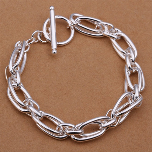 For Men Women Chain 925 Silver Bracelets Noble Wedding Gift Party Fashion Jewelry Christmas Gifts