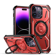 Load image into Gallery viewer, for Apple iPhone 14 13 12 11 Pro Max Case Metal Kickstand Magnetic Case with MagSafe, Heavy Duty Bumper Shockproof Phone Case