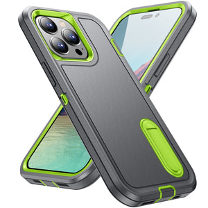 for Apple iPhone 14 Pro Max 14 Case with Kickstand,[3 Layers Protection] [Military Grade Shockproof] Heavy Duty Protective Case