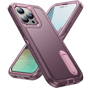 for Apple iPhone 14 Pro Max 14 Case with Kickstand,[3 Layers Protection] [Military Grade Shockproof] Heavy Duty Protective Case