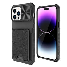 Load image into Gallery viewer, for Apple iPhone 14 Pro Max 14 Wallet Case with Card Holder &amp; Slide Camera Cover Full-Body Rugged Shockproof Protective Cover