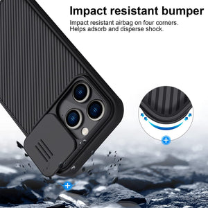 for Apple iPhone 14 Pro Max Phone Case,NILLKIN Camera Protection Slide Protect Cover Lens Protection Case for iPhone 14 Max